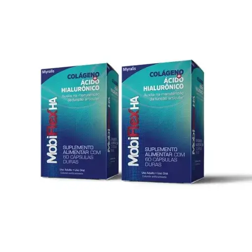 Imagem de Kit Mobiflex Ha Colageno+Acido Hialuronico Caps C/60 c/ 2 un.