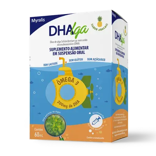 Imagem de DHAlga Suspensão Oral Sabor Abacaxi 60ML