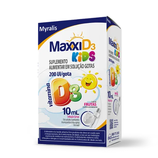 Imagem de Maxxi D3 Kids Gotas 10Ml