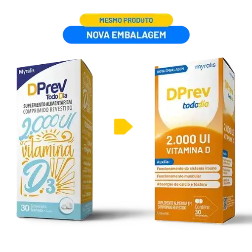 Vitamina D Colecalciferol DPrev Todo Dia 2000Ui C/30 Cpr