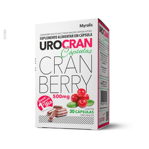Imagem de Urocran Cranberry 500 mg – 30 cápsulas gelatinosas 