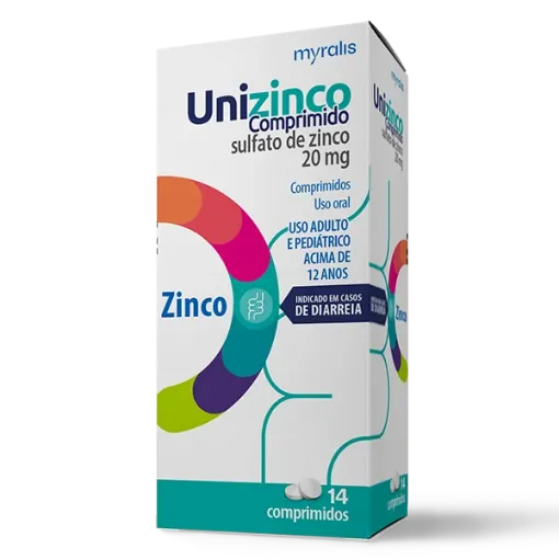 Imagem de Unizinco 20Mg C/14 Comprimidos