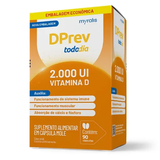 Vitamina D Colecalciferol DPrev Todo Dia 2000Ui C/90 Caps