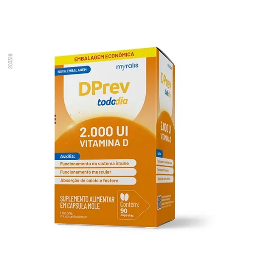 Vitamina D Colecalciferol DPrev Todo Dia 2000Ui C/90 Caps