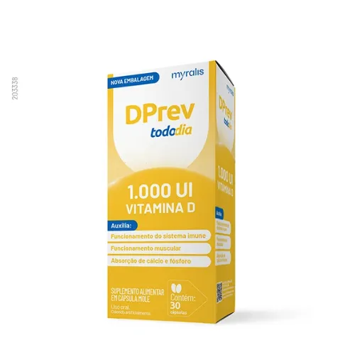 Vitamina D Colecalciferol DPrev Todo Dia 1000Ui C/30 Caps