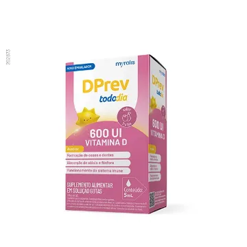 Vitamina D Colecalciferol DPrev Todo Dia 600Ui Gotas