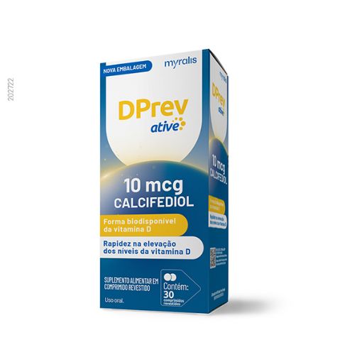 Vitamina D Calcifediol DPrev Ative 10 mcg c/ 30 Cpr