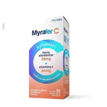 MYRAFER C 80MG VITAMINA C 30 MG FERRO 30CPR